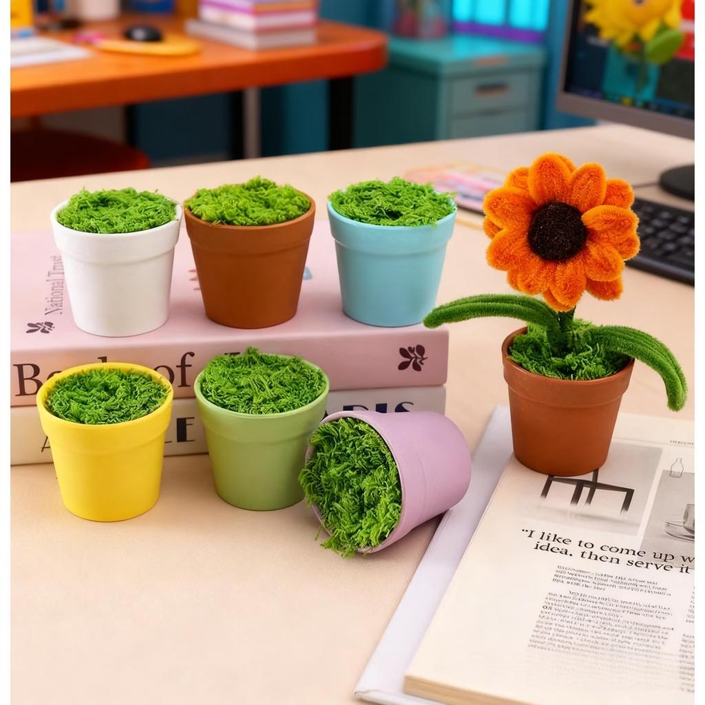 6pcs Colorful Thickened Plastic Flower Pots Sturdy Succulents, Pothos Pots For Succulents Pothos Green Plants Gardening Decor