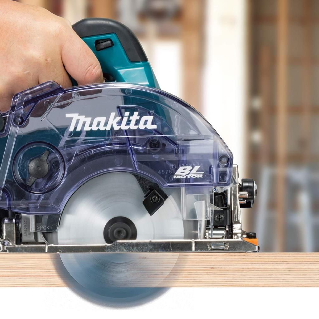Makita 125mm Cordless Dustproof Circular 18V with 2 and Case Saw, 6Ah, Batteries, Charger, (KS511DRGX)