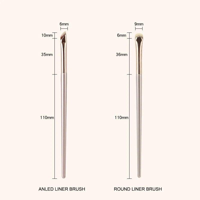 Круглая угловая кисть для гелевой подводки для глаз — фото 4