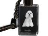 Poodle - Crystal Key Ring with Dog Photo, Illuminated Key Ring, Unique Gift by Art-Dog Brand