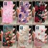 For Motorola Moto G100 Case Luxury Butterfly Flower Transparent Silicone TPU Protective Phone Cover For Moto G100 Housing Shell