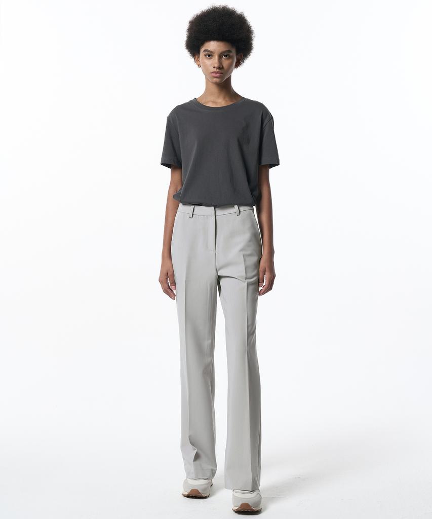 MALOUPE 2113 Summer Semi-Wide Pants (Gray)