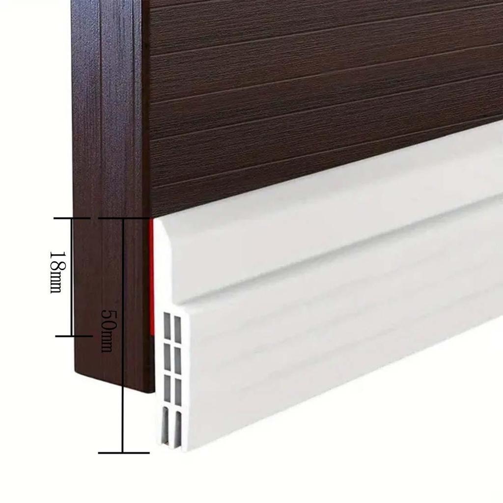 Self-Adhesive Soundproof Door Bottom Strip for Glass, Windproof and Waterproof Sealing Sticker.