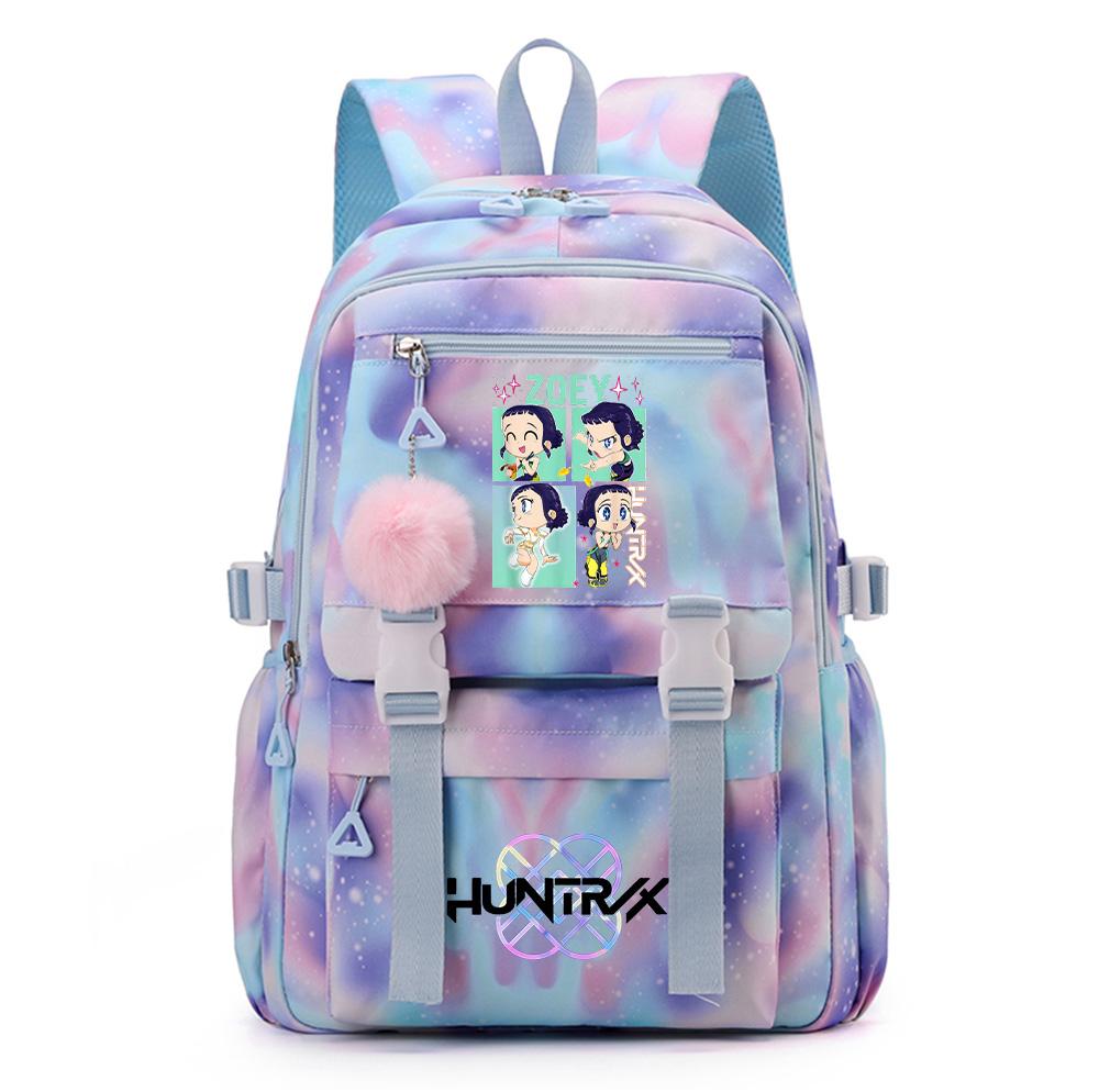 Cartoon Anime K-Pop Demon Hunters Printed Backpack Schoolbag for Teenager Student Girl Boy Bookbag Large Capacity Waterproof Travel Bag Gift