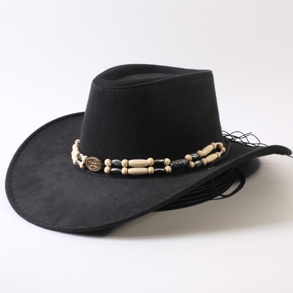 Popular European and American Classic Big-brimmed Western Cowboy Hat Men's and Women's Outdoor Fashion Anti-sun Cowboy Hat Jazz Hat