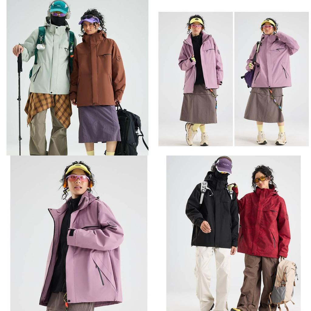 Outdoor Men Women 3in1 Waterproof Windproof Fleece Ski Jacket For Hiking And Camping