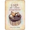 Segni Metallici Vintage Caffè Dessert Arte da Parete Minimalista Moderna Casa Cucina Targhe di Latta Ristorante Caffetteria Decorazione 20X30Cm