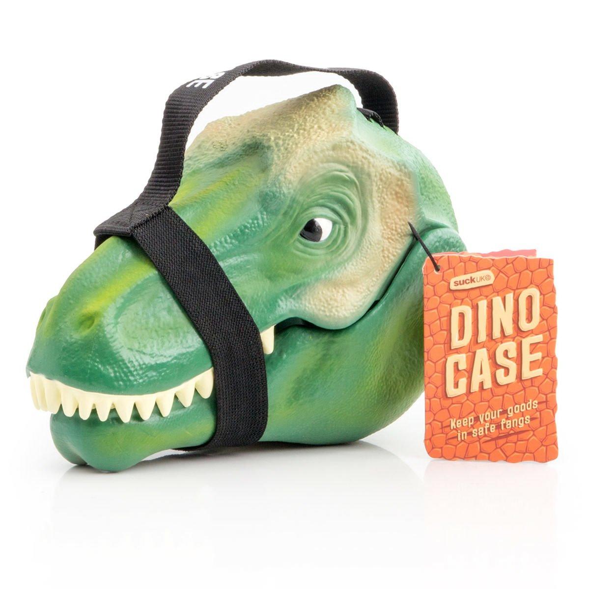

SUCK UK Dinosaur Trinket Box with x x Handle, W16.5 D12.5 H23.5cm зелёный