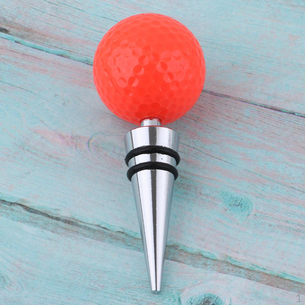 and Beverage Bottles Stoppers Golf Design Colors