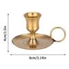 with Handle Candle Holder Metal Candle Cup Retro Candlestick  Desktop Adornment