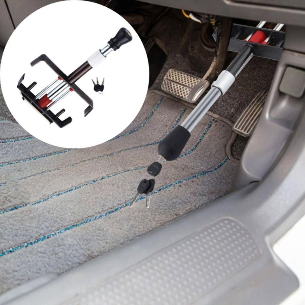 Universal Brake Pedal Lock All-Metal Anti-Theft Lock Foot Pedal Lock Manual Transmission