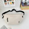 New Korean Style Student Waist Bag Sports Chest Bag for Men's Fashion Trend Crossbody Bag Light Shoulder Bag