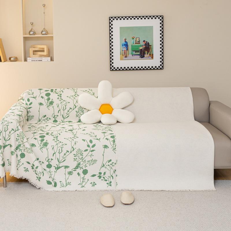 Sofa Towel Cover Cloth for All Seasons, All-inclusive, Universal Sofa Cushion Cover, Anti-slip, High-end Cover Blanket, Anti-cat Scratch
