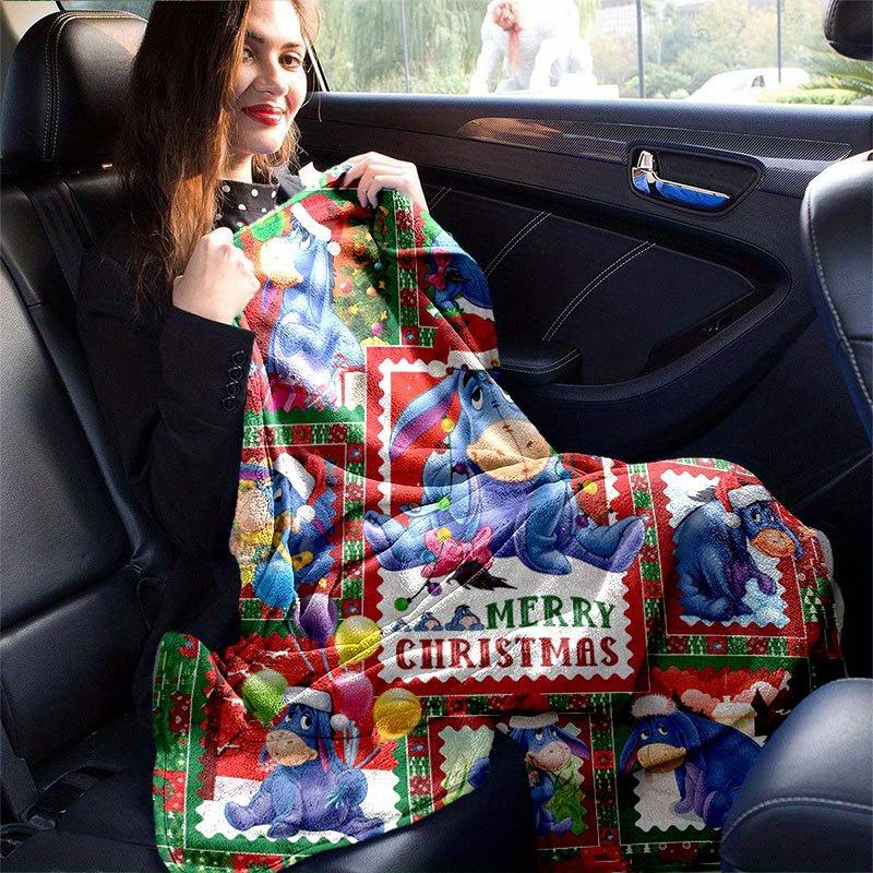 Eeyore Blanket Ultra-Soft, Warm, Cozy Throw for Living Room, Sofa, Four Seasons Travel Accessory Cute Cartoon Character Home Decoration