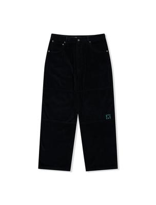 YESEYESEE Double Knee Corduroy Pants Black