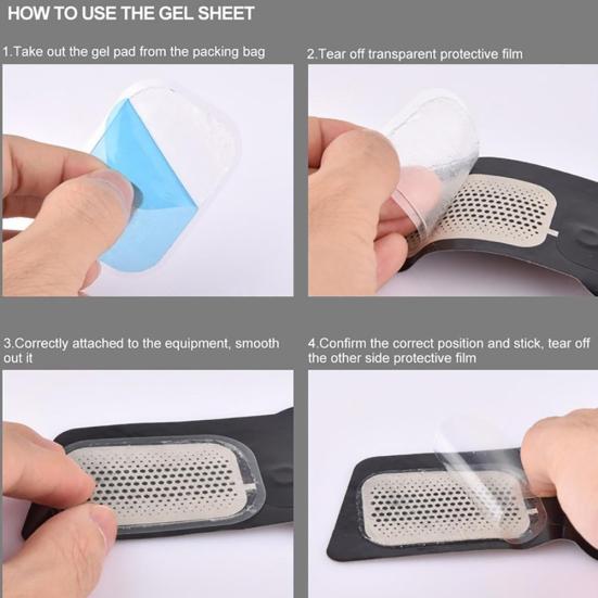 10Pcs Hydrogel Pads Abdominal Gel Fitness Equipment Machine Stickers for EMS AB