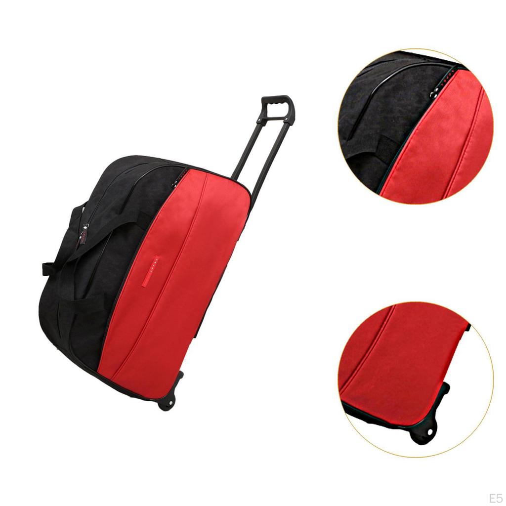 Rolling Duffel Bag Portable Travel Luggage for Outdoor Business Trip Picnic
