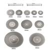 12 Pieces Abrasive Cutting Disc Kit, Diamond Coated Rotary Attachments with Mandrel for Multipurpose Material Processing