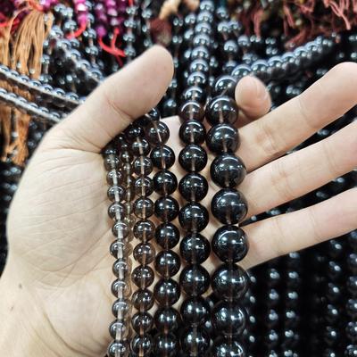 Obsidian Round Bead Loose Jewelry Accessory for DIY Bracelet/Necklace.
