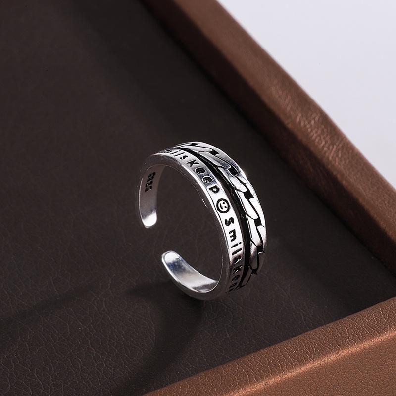 

Мужское кольцо на указательный палец из серебра 925 пробы — модный стиль, вдохновленный знаменитостями из Интернета, простое, но высококачественное.