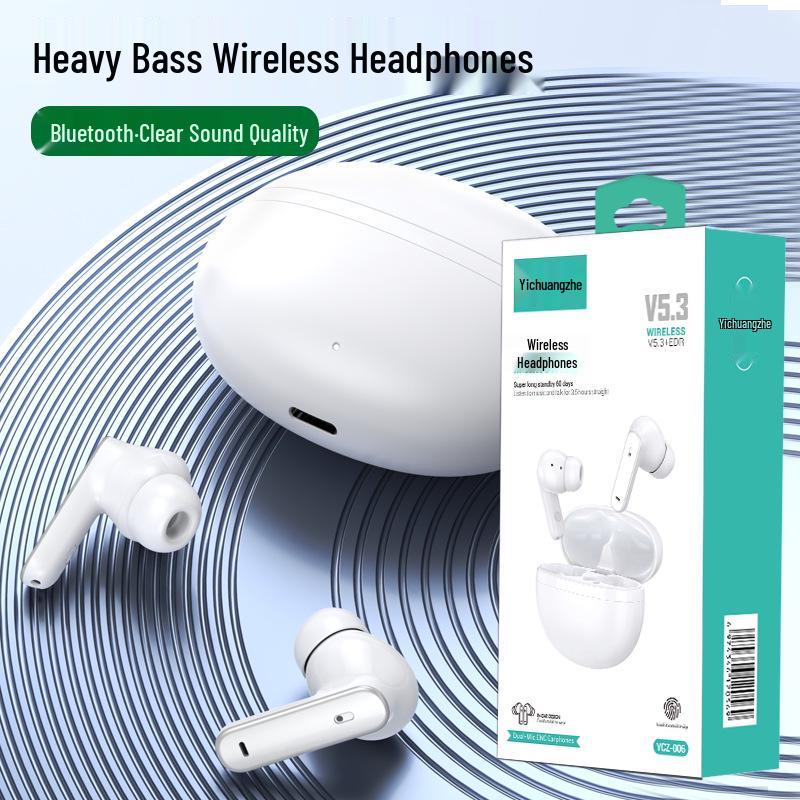 Long-Lasting Wireless Bluetooth Earbuds with High-Fidelity Sound for Sports and Music