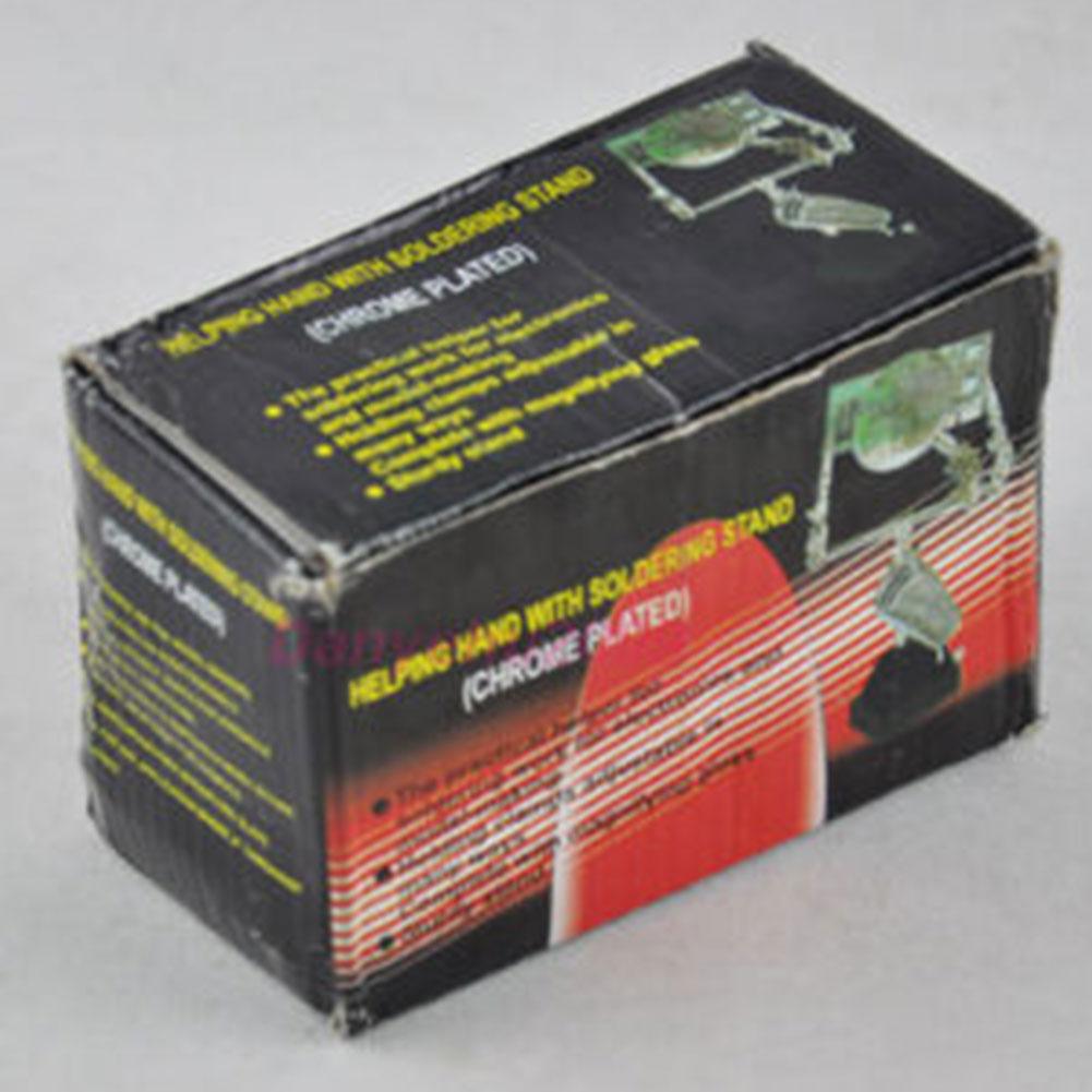 Solder Third Hand Soldering Iron Stand Holder Station Lens Magnifier Help Tools