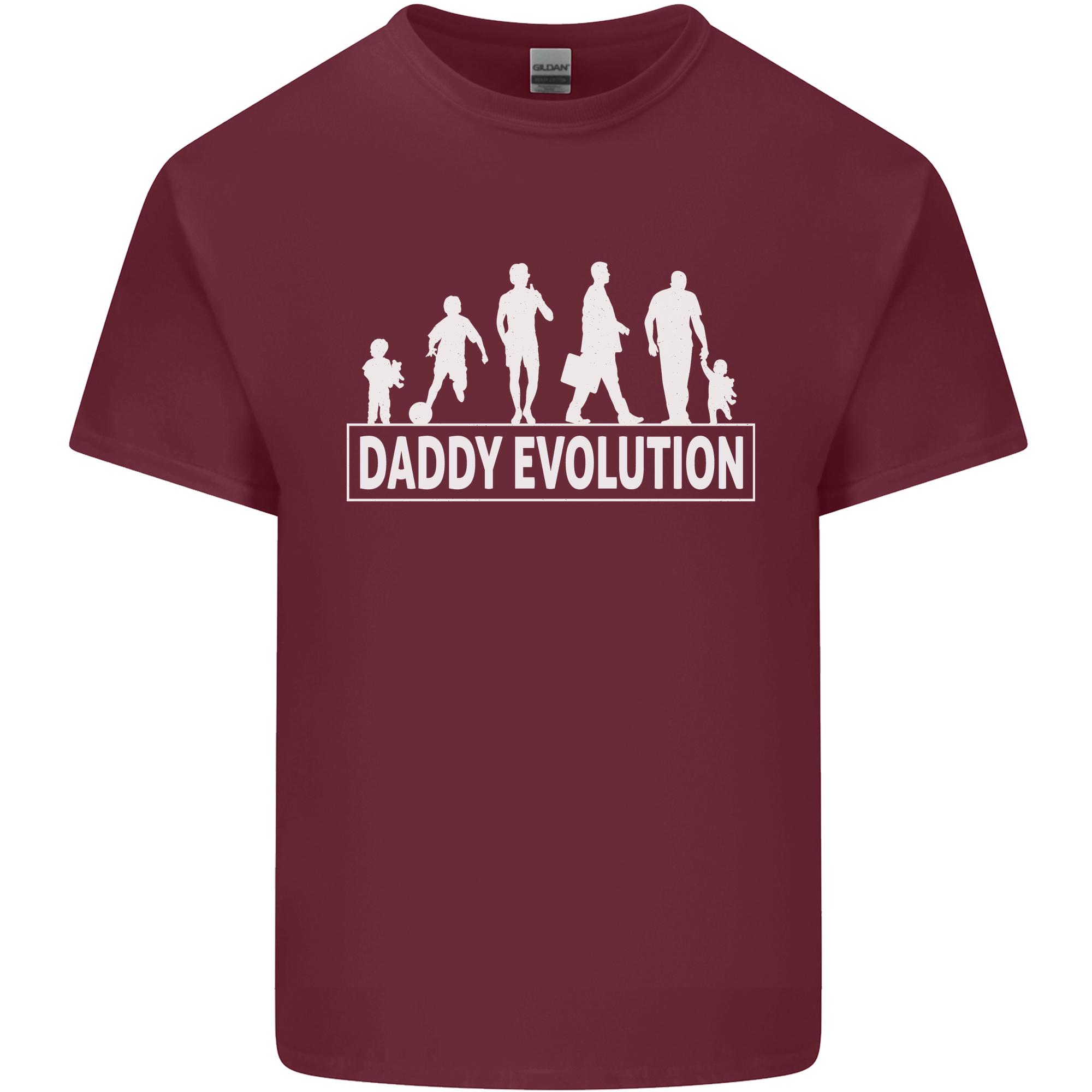 Daddy Evolution Fathers Day Unisexs Light Cotton TShirt S