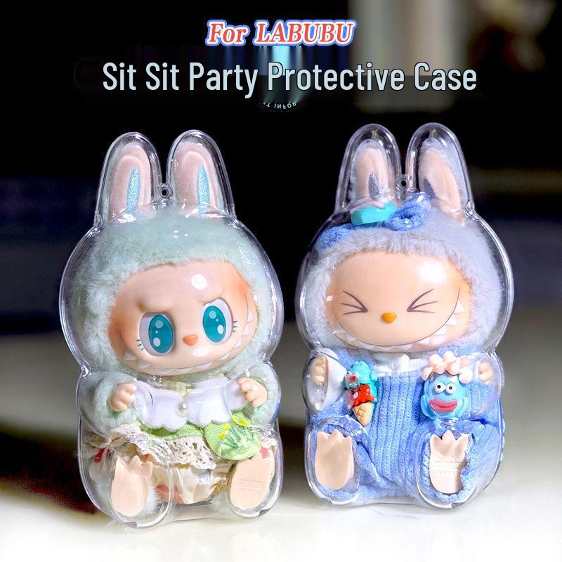 

Прозрачный защитный чехол Macaron Labubu для Pop Mart Gen 1 и 2 Contact for Large Quantity