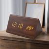 Automatic Luminous Silent Electronic Digital Alarm Clock Japanese Radio Clock German Wooden Clock
