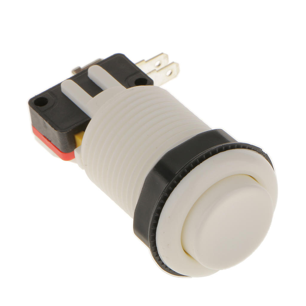 Long Length Arcade Game Push Button For Multicade Jamma White