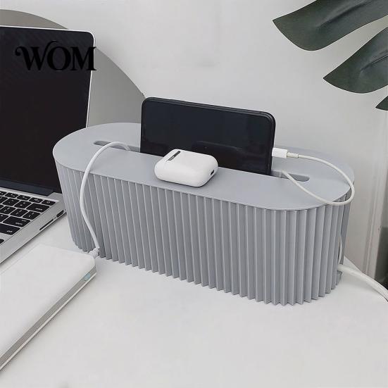 Power Strip Organizer Cable Management Box, with Cover, And Electrical Cord Storage Organizer, for Home Office Desktop Wire Box