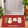 Christmas Gingerbread Man Carpet Santa Claus Reindeer Mat Snowman Home Decoration Merry Xmas Door Rug Non-Slip Floor Mat