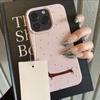 Black Polka Dot Sausage Dog Lychee Texture Phone Case For iPhone 17 Air 16 E 15 14 13 12 11 Pro Max Plus SE Soft Cover