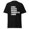 Lewis Gilbert Booger Poindexter Lamar - Funny 80's College Movie Cast Shirt, Unisex T-Shirt Mens Kids Womens