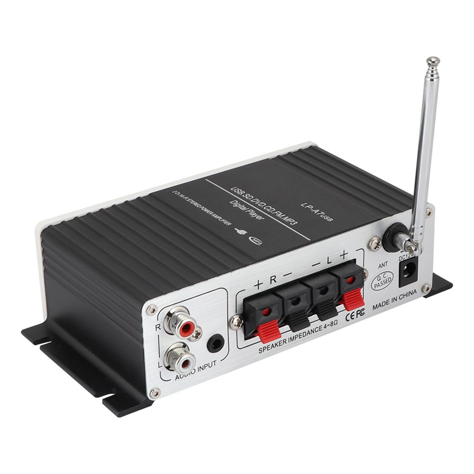 

Bluetooth A7 Digital o Усилитель мощности динамика FM с пультом дистанционного управленияUSBMP3