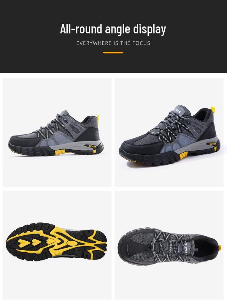 Insulated 10KV Electrician Shoes, Anti-Smash & Anti-Puncture, Fiberglass Toe, Wear-Resistant, Comfortable Protective Safety Shoes for Men.