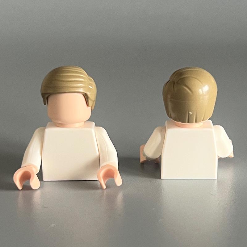 Compatible Lego Boy's Small Particle Hair Building Blocks MOC Parts DIY Assembly Toy Accessories