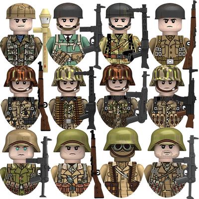 Zabawki dla dzieci Mini Model Żołnierza Wojskowego Siły Powietrzne Armia Kamuflaż Jednostka Budowanie z Małych Klocków Prezenty Świąteczne dla Chłopców