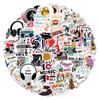 100 Music Note Stickers for Laptop, Scooter, Piano, and Suitcase Decor