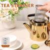 Stainless Steel Tea Pot Spout Design 1.8L Large Capacity Tea Kettle with Removeable Infuser Fine Mesh Filter for Home Camping