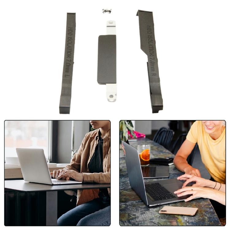 Internal Hard Drive Mounting Rack With Rubber Rail Connector for E6230 Laptop Storage Upgraded Accessories