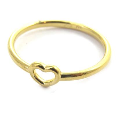 Gold Plated Ring 'Love' Golden - 6x5 Mm