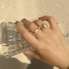 Women's Rainbow Enamel Drip Glaze Adjustable Ring: Fashionable, High-End, Versatile Index Finger Accessory.