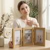 Triplex Frame Folding Photo Frame Rectangular Hinge Photo Frame  Living Room Decor