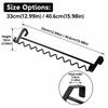 Wave Shape Dorm Hanging Rack Carbon Steel Over Bed Rail Hanger Bunk Bed Hanging Hook  Dorm Storage