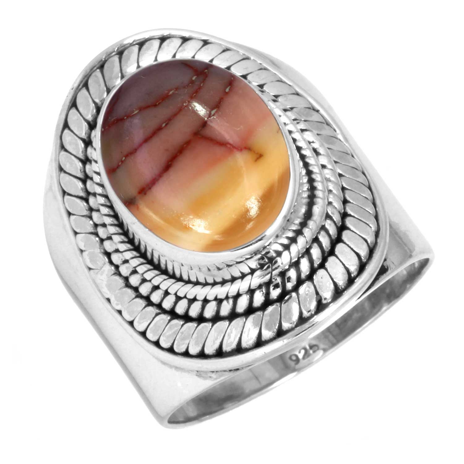 

Кольцо из стерлингового серебра 925 пробы Женское Драгоценный камень Ручная работа Ювелирное изделие Подарок на День матери Мукаит Монтанский агат Моховой агат Спиральный устричный Родонит Глаз Шивы Мода 12