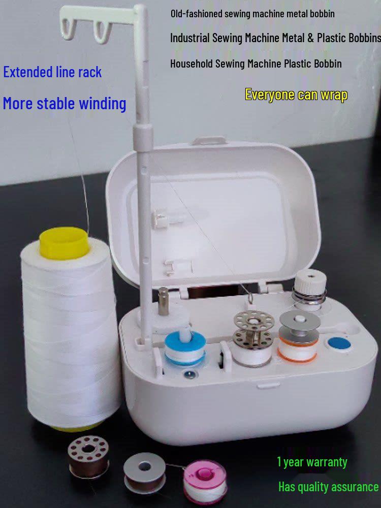 Electric Bobbin Winder with Infrared Control and Auto-Stop