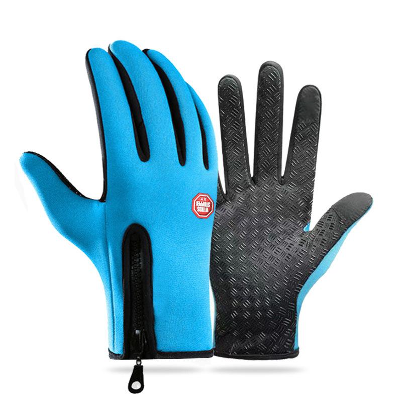 Waterproof Cycling Gloves Winter Touch Screen Bicycle Gloves Outdoor Scooter Windproof Riding Motorcycle Ski Warm Bike Gloves