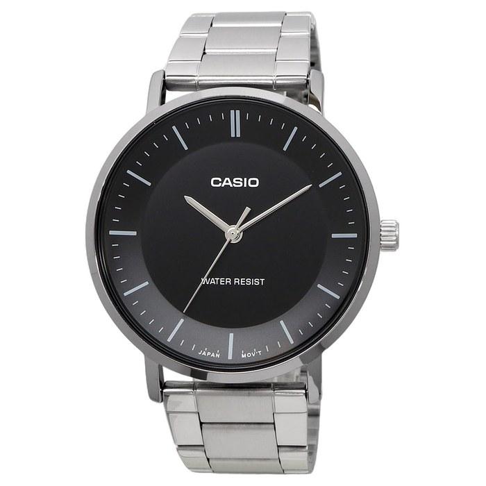 Casio Quartz Men's Watch MTP-VT04D-1E Black Metal Band
