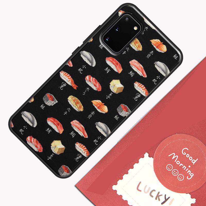 Kawaii Sushi Pattern Phone Case For Samsung Galaxy S26 S25 Ultra S20 S21 S22 S23 S24 S10 Plus S25 FE Cover Shell